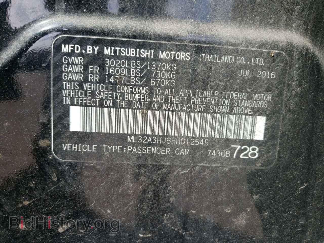 2017 MITSUBISHI MIRAGE - VIN: ML32A3HJ6HH012545 - Фото 12