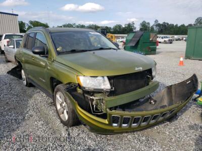 2012 Jeep COMPASS Compass LA, зеленый — VIN 1C4NJDEB7CD568151, Copart