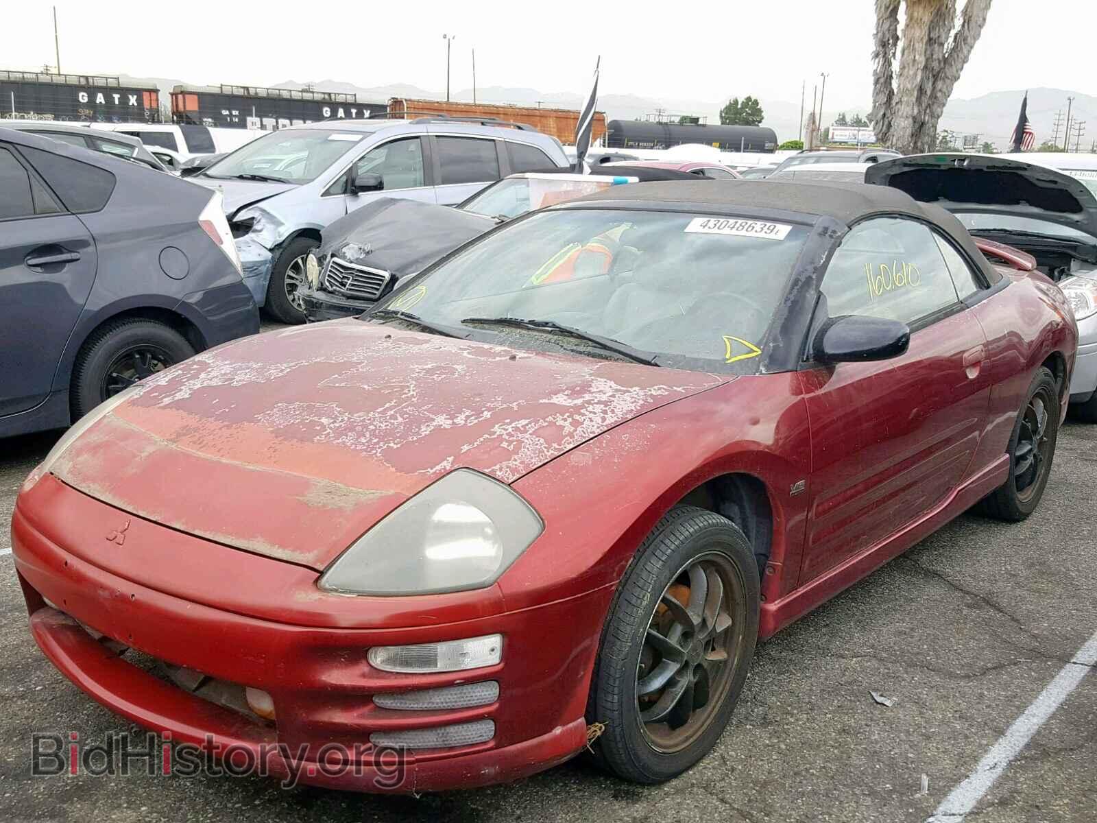 2001 MITSUBISHI ECLIPSE - VIN: 4A3AE55H61E001673 - Фото 2