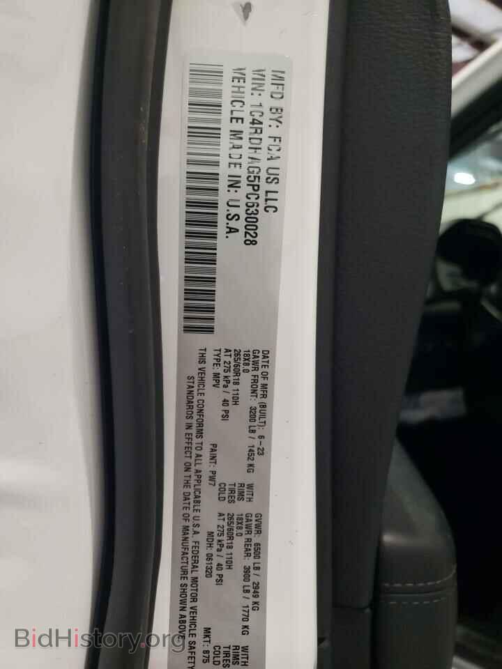 2023 DODGE DURANGO - VIN: 1C4RDHAG5PC630028 - Фото 13