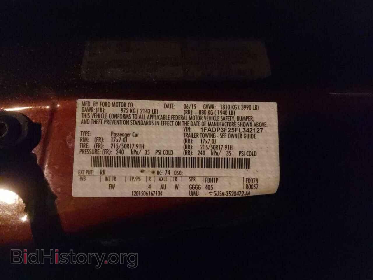 2015 FORD FOCUS - VIN: 1FADP3F25FL342127 - Фото 10