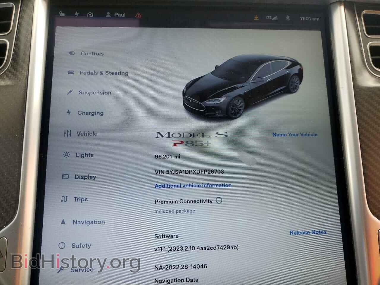 2013 TESLA MODEL S - VIN: 5YJSA1DPXDFP26703 - Фото 9