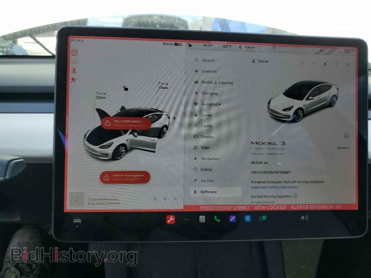 2022 TESLA MODEL 3 - VIN: 5YJ3E1EBXNF129967 - Фото 9