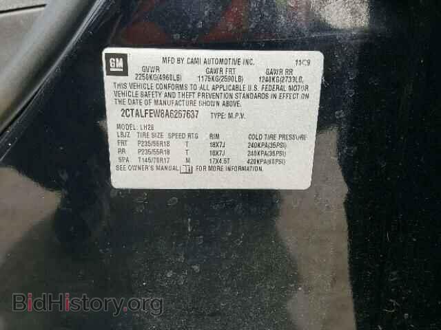 2010 GMC TERRAIN - VIN: 2CTALFEW8A6267637 - Photo 10