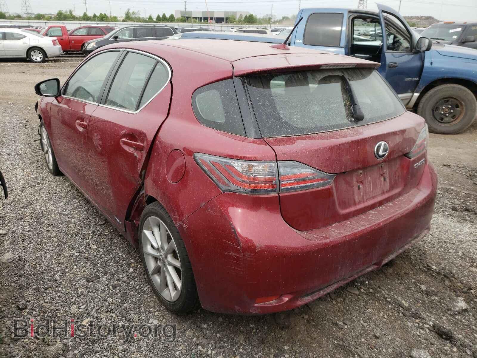 2012 LEXUS CT 200 - VIN: JTHKD5BH8C2059558 - Фото 3