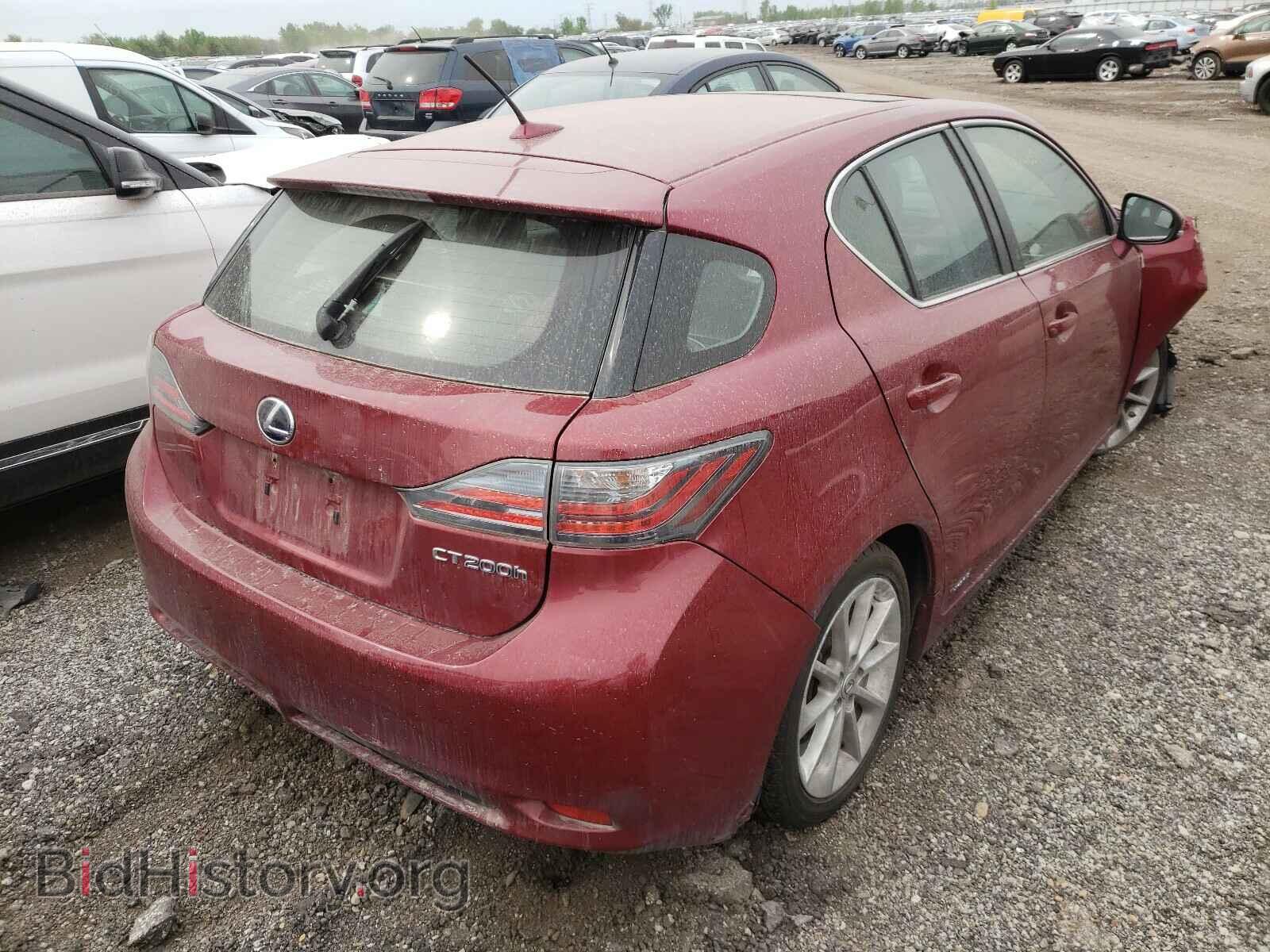 2012 LEXUS CT 200 - VIN: JTHKD5BH8C2059558 - Фото 4