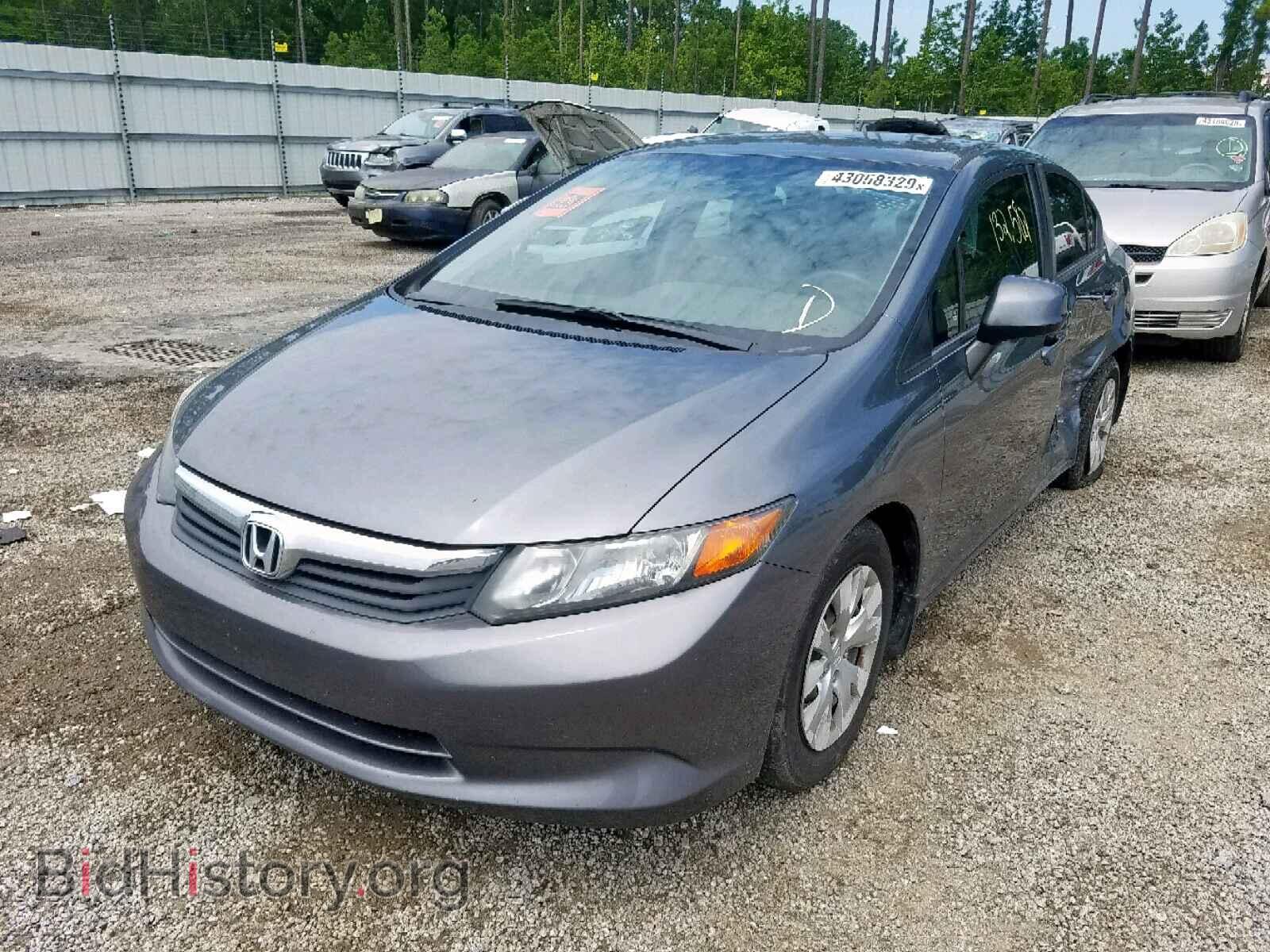 2012 HONDA CIVIC LX - VIN: 19XFB2F55CE107575 - Фото 2