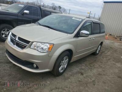 2013 Dodge CARAVAN Crew, tan — VIN 2C4RDGDG9DR716547, Copart
