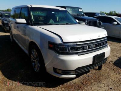 2013 Ford FLEX Flex Limit, white — VIN 2FMGK5D80DBD18870, Copart