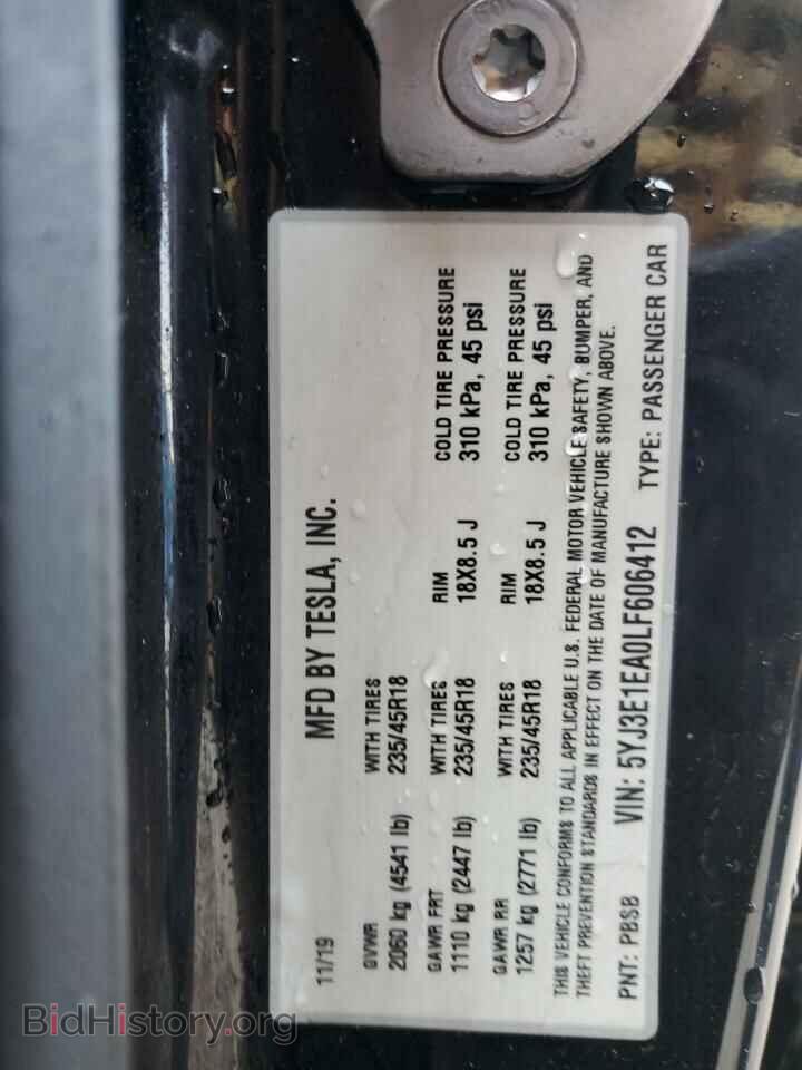 2020 TESLA MODEL 3 - VIN: 5YJ3E1EA0LF606412 - Photo 13