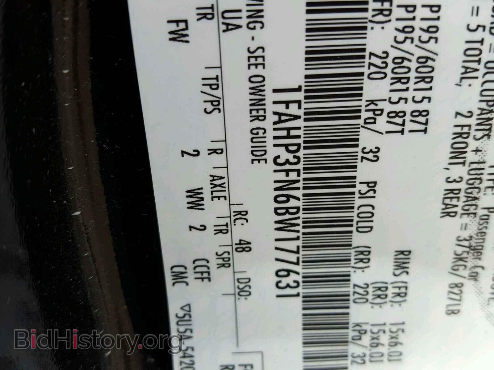 2011 FORD FOCUS - VIN: 1FAHP3FN6BW177631 - Фото 10