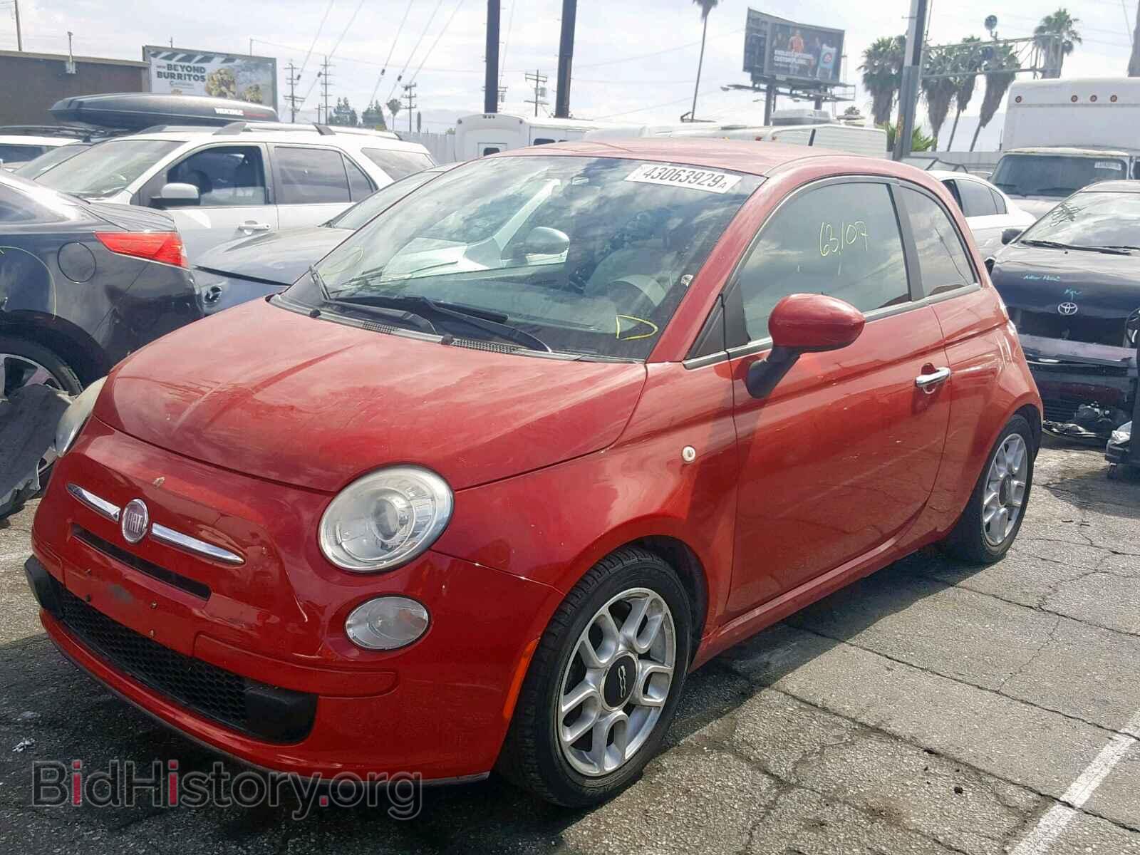 2012 FIAT 500 - VIN: 3C3CFFARXCT103076 - Фото 2