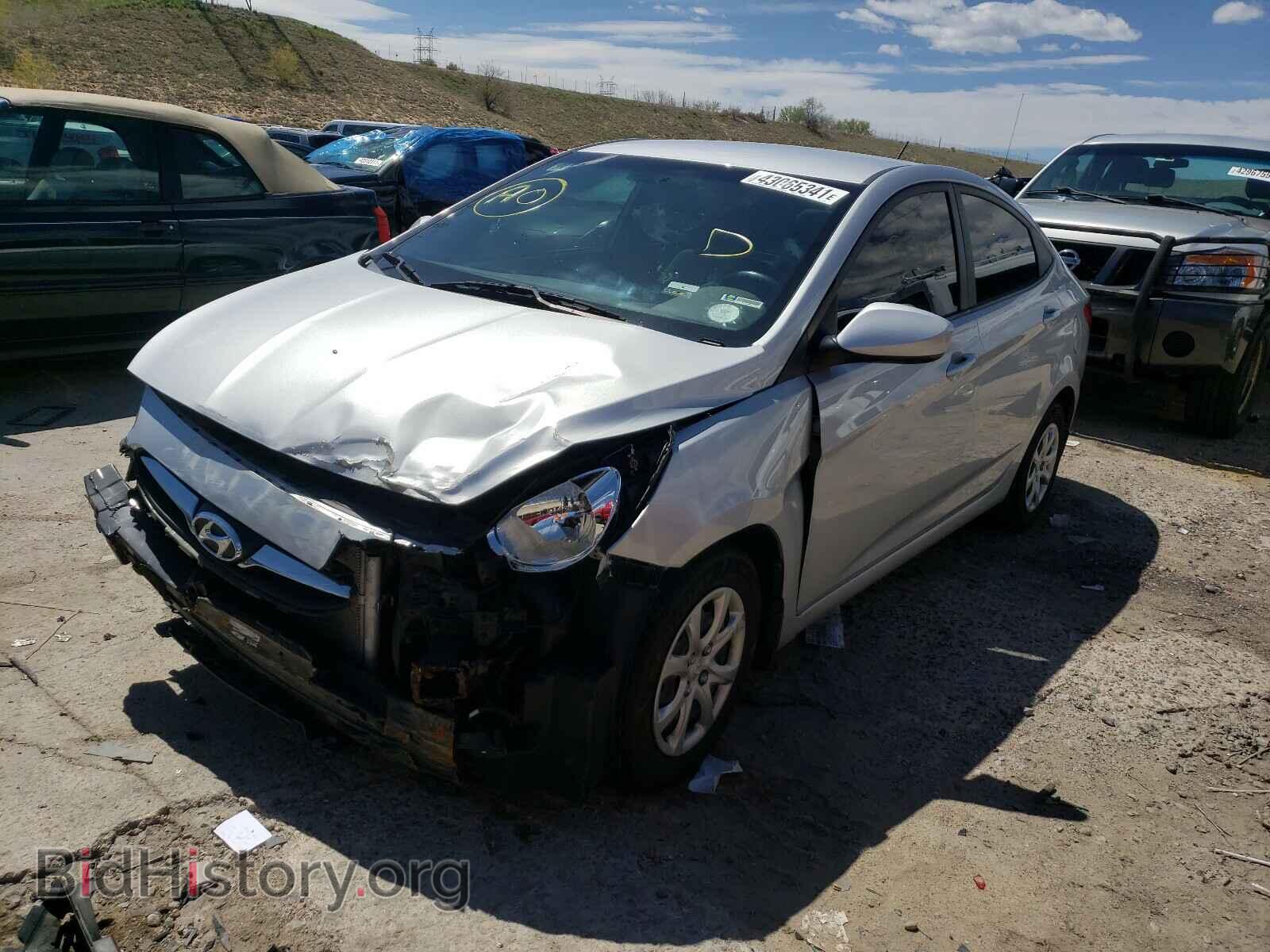 2013 HYUNDAI ACCENT - VIN: KMHCT4AEXDU417951 - Фото 2