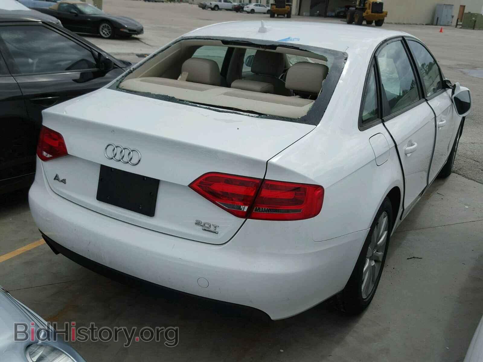 2012 AUDI A4 - VIN: WAUBFAFL4CA117929 - Фото 4