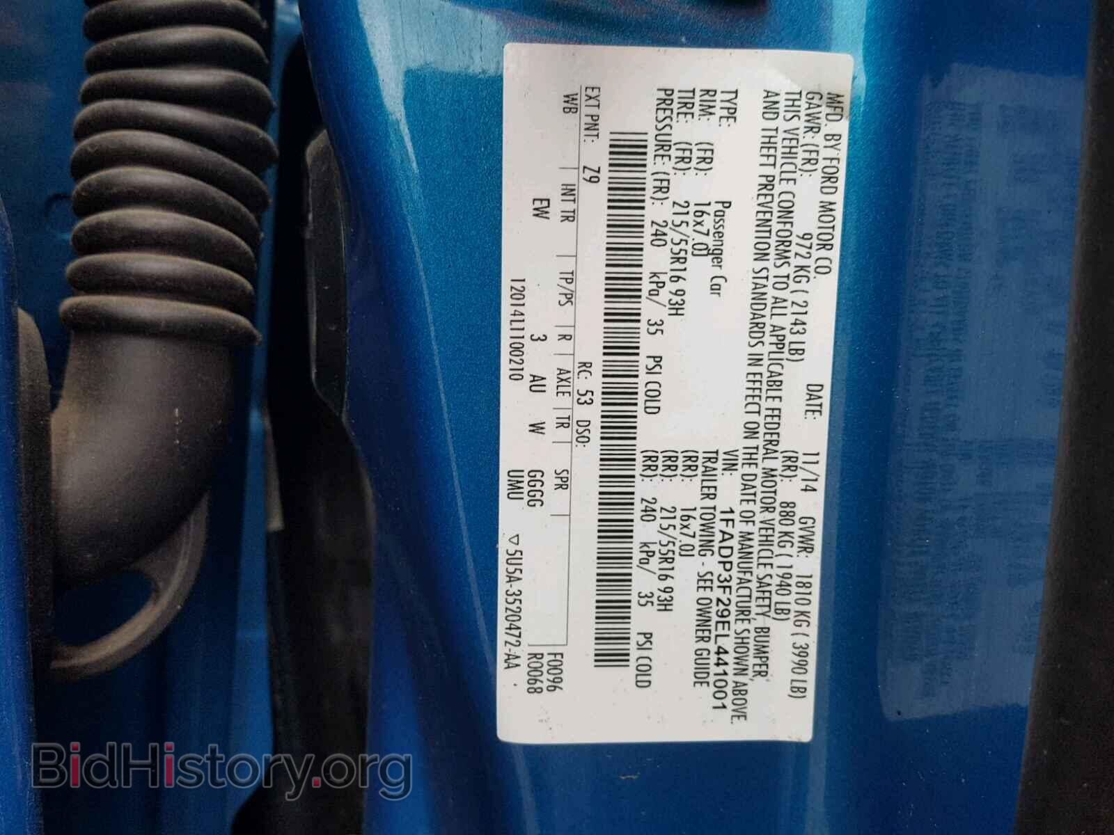 2014 FORD FOCUS - VIN: 1FADP3F29EL441001 - Photo 10