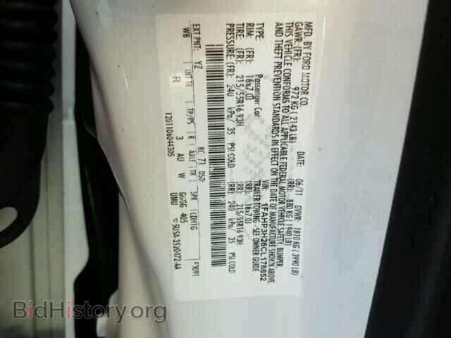 2012 FORD FOCUS - VIN: 1FAHP3H28CL178852 - Фото 10
