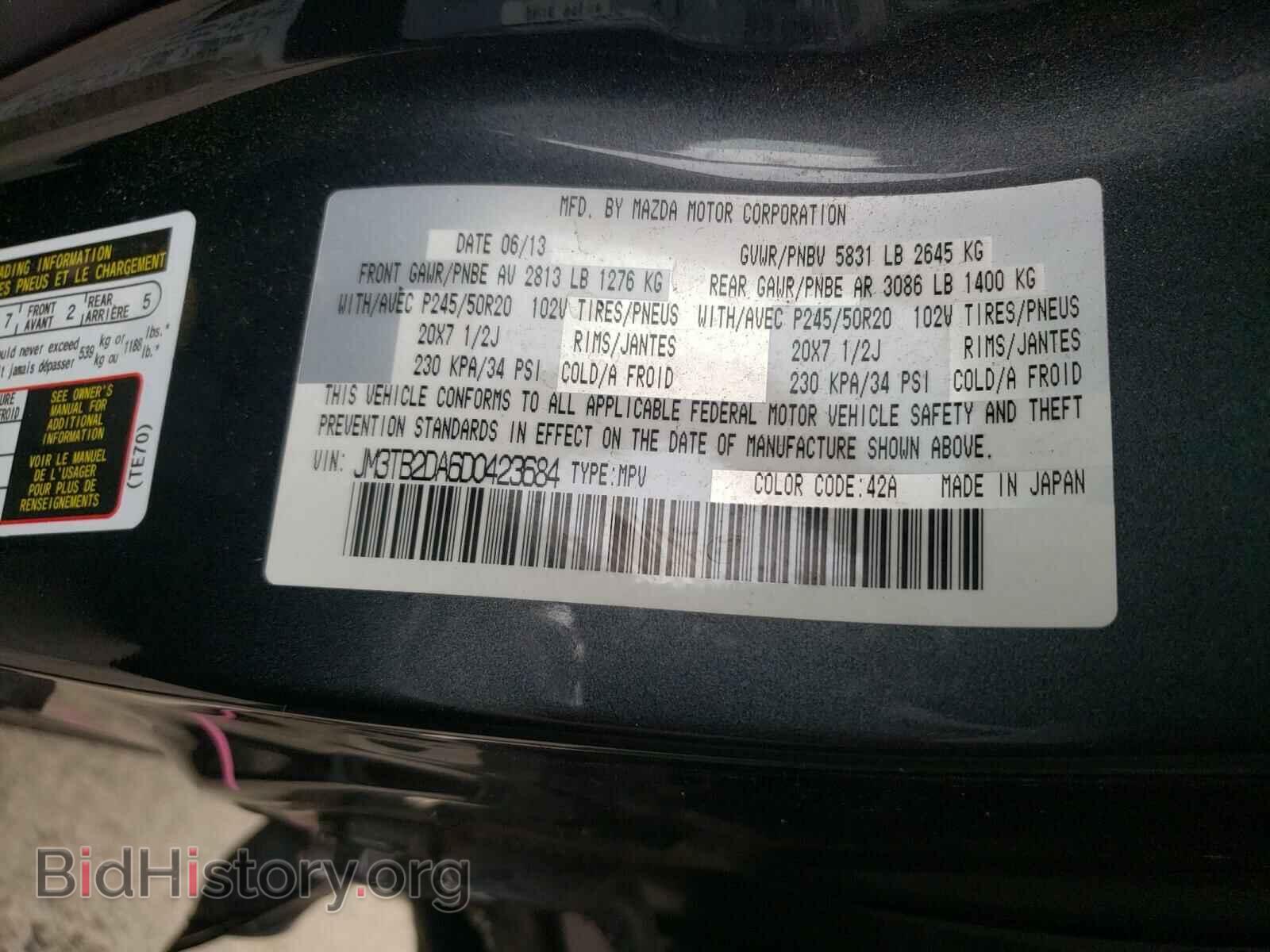 2013 MAZDA CX-9 - VIN: JM3TB2DA6D0423684 - Фото 10
