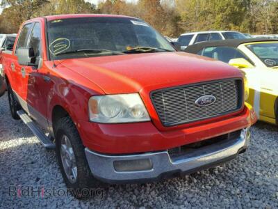 2005 Ford F150, red — VIN 1FTRW12W85FB27760, Copart