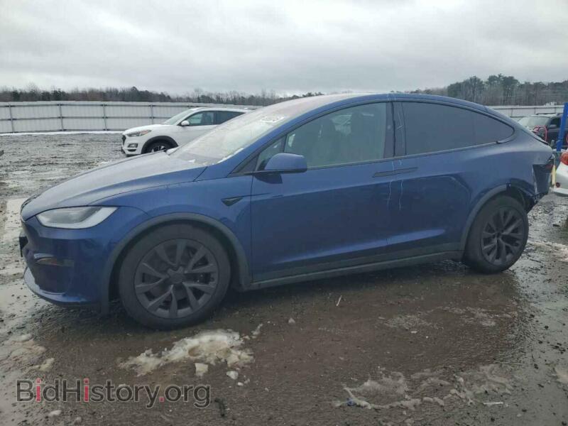 2023 Tesla MODEL X (VIN 7SAXCDE50PF430739) — photo 1 of 13, Copart, damage: rear end
