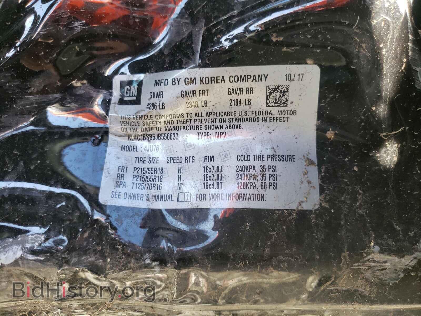 2018 BUICK ENCORE - VIN: KL4CJBSB5JB556633 - Photo 10
