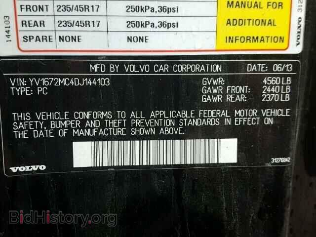 2013 VOLVO C70 - VIN: YV1672MC4DJ144103 - Фото 10