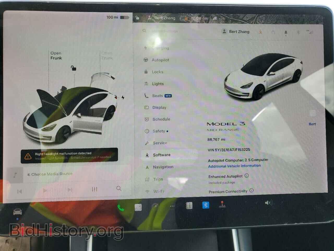 2018 TESLA MODEL 3 - VIN: 5YJ3E1EA7JF153225 - Фото 9