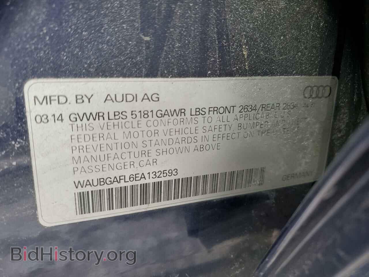 2014 AUDI S4/RS4 - VIN: WAUBGAFL6EA132593 - Фото 12