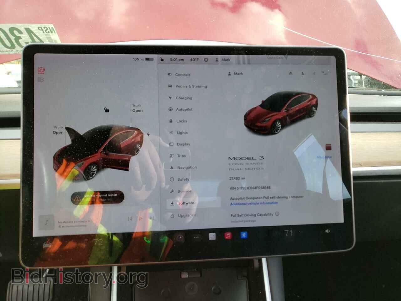 2018 TESLA MODEL 3 - VIN: 5YJ3E1EB6JF088148 - Фото 9