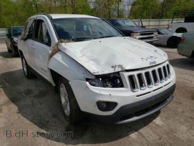 2014 Jeep COMPASS Compass SP, white — VIN 1C4NJDBB6ED847713, Copart