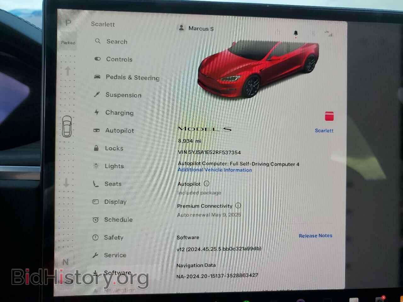 2024 TESLA MODEL S - VIN: 5YJSA1E52RF537354 - Photo 9