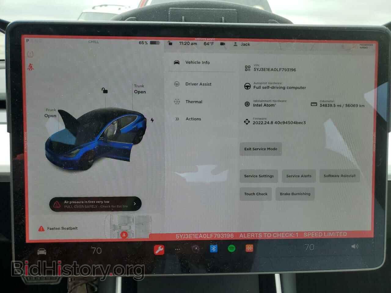 2020 TESLA MODEL 3 - VIN: 5YJ3E1EA0LF793196 - Фото 9