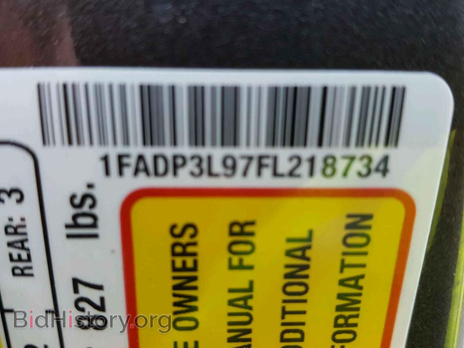 2015 FORD FOCUS - VIN: 1FADP3L97FL218734 - Фото 10
