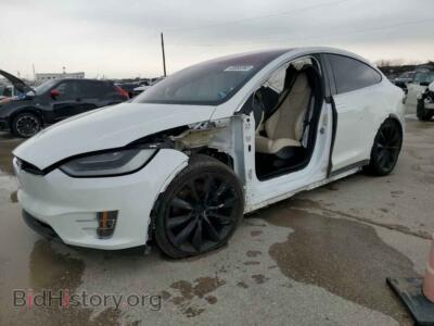 2019 Tesla MODEL X, white — VIN 5YJXCBE24KF185136, Copart