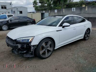2021 Audi A5 A5 Premium, белый — VIN WAUFACF54MA021989, Copart