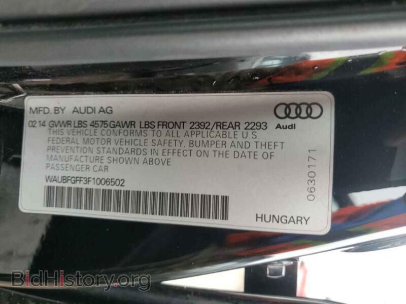 2015 Audi S3 (VIN WAUBFGFF3F1006502) — фото 10 из 10