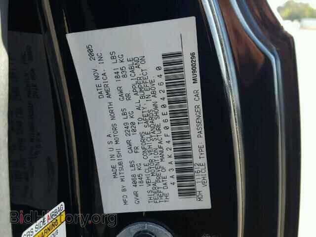 2006 MITSUBISHI ECLIPSE - VIN: 4A3AK24F06E042640 - Фото 10