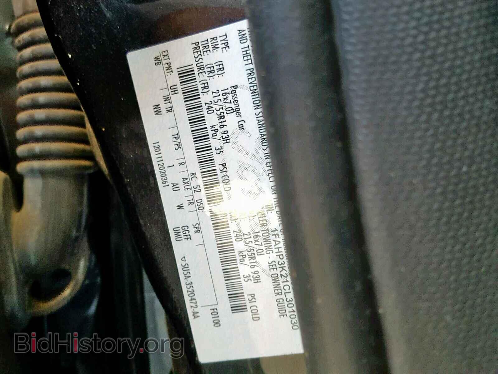 2012 FORD FOCUS SE - VIN: 1FAHP3K21CL301030 - Фото 10