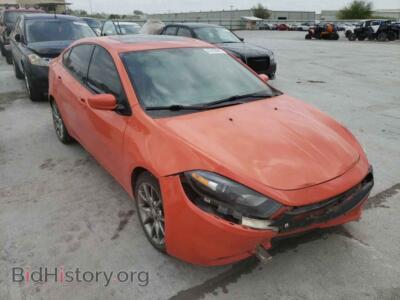 2015 Dodge DART DART SXT, orange — VIN 1C3CDFBB9FD242469, Copart