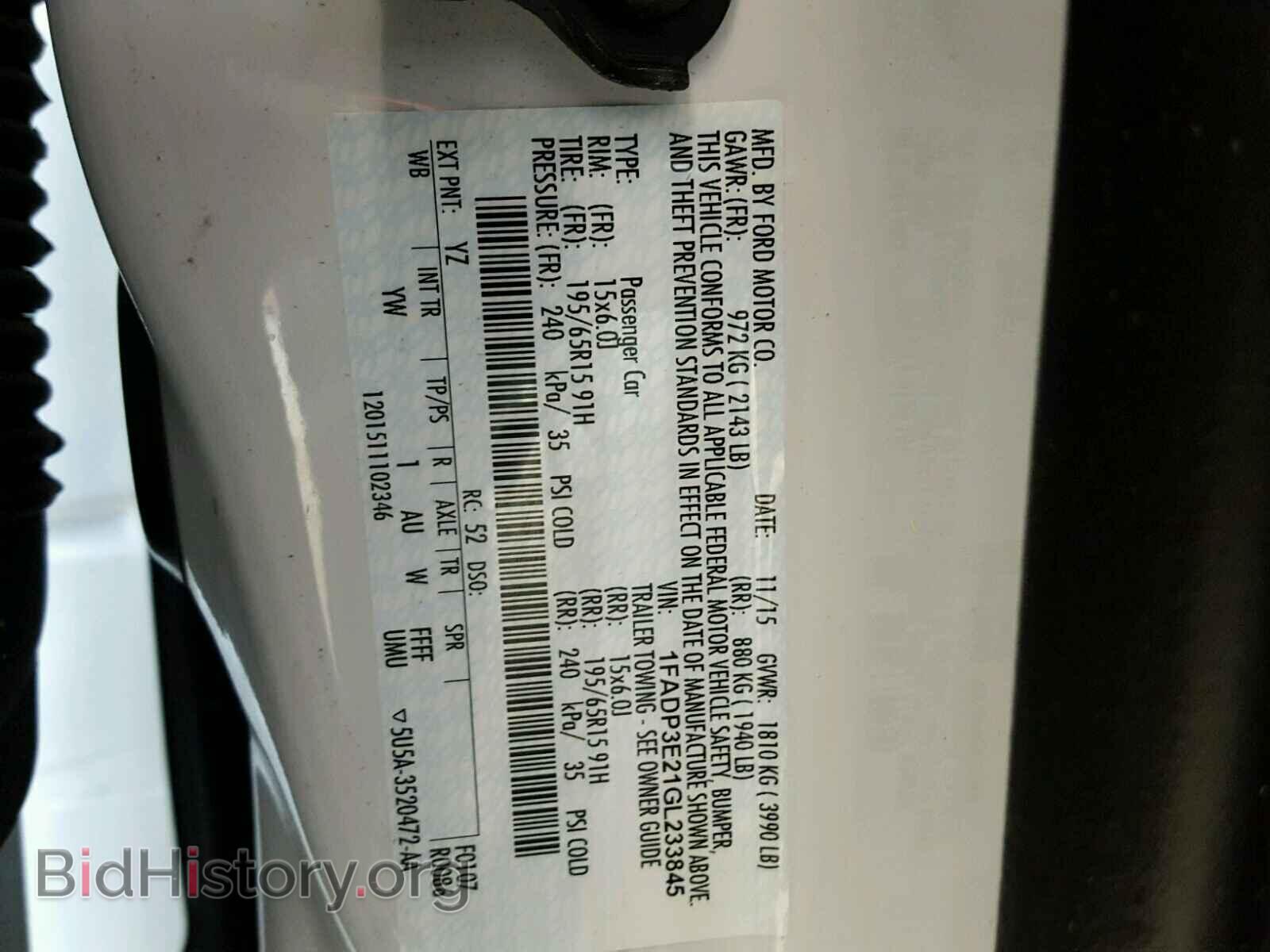 2016 FORD FOCUS - VIN: 1FADP3E21GL233845 - Photo 10