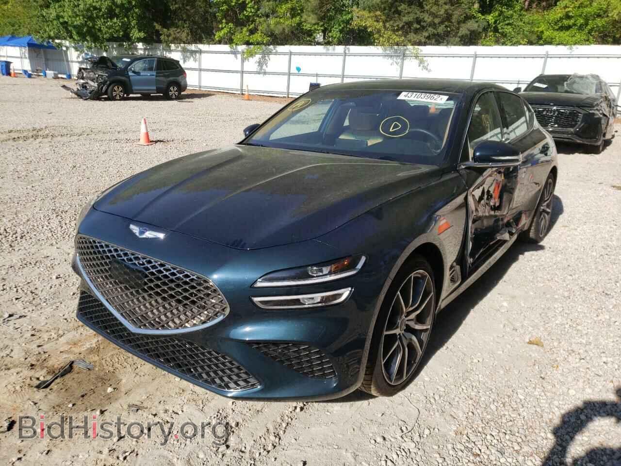 2022 GENESIS G70 BASE - VIN: KMTG34TA1NU098491 - Фото 2