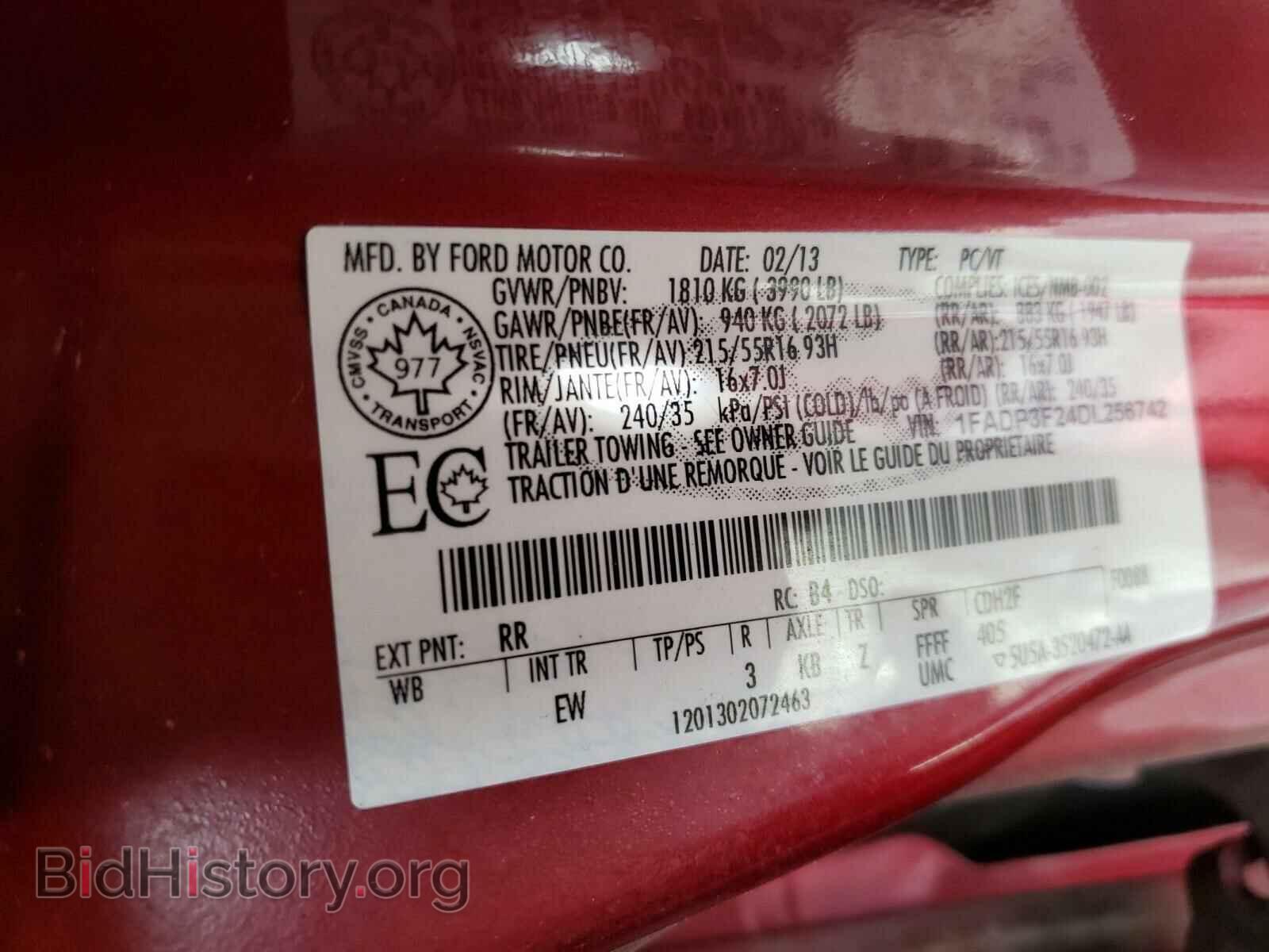 2013 FORD FOCUS - VIN: 1FADP3F24DL256742 - Photo 10