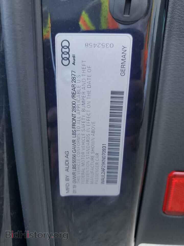 2019 AUDI A6 - VIN: WAUL2AF29KN070931 - Photo 12