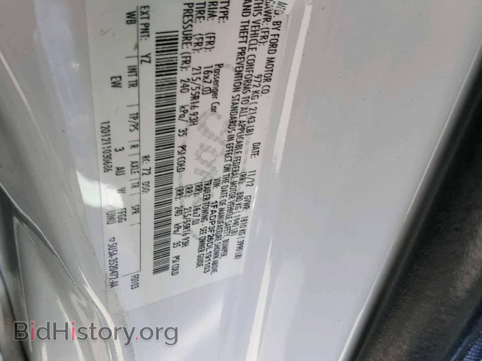 2013 FORD FOCUS - VIN: 1FADP3F26DL191103 - Фото 10