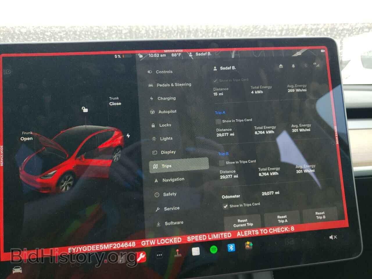 2021 TESLA MODEL Y - VIN: 5YJYGDEE5MF204648 - Фото 9