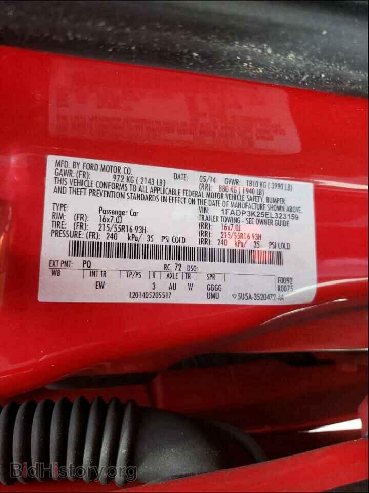 2014 FORD FOCUS - VIN: 1FADP3K25EL323159 - Фото 10