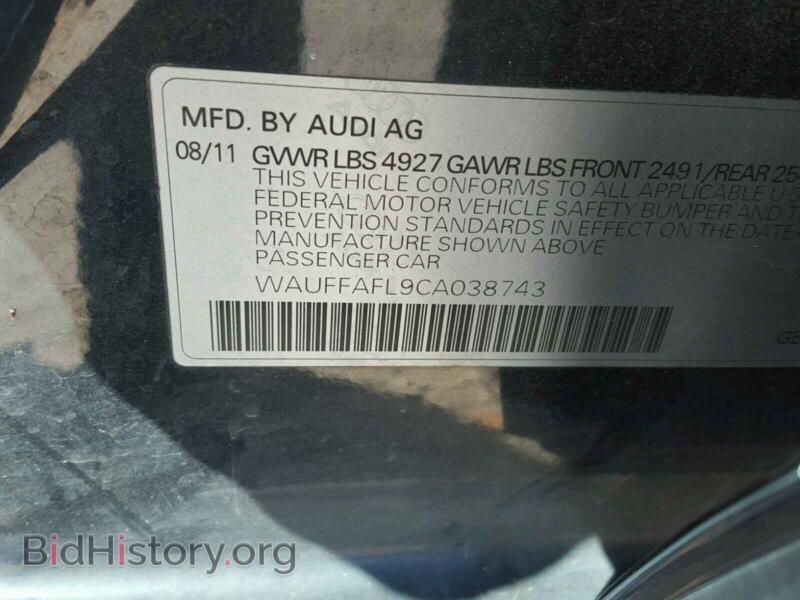 2012 Audi A4 (VIN WAUFFAFL9CA038743) — фото 10 из 10