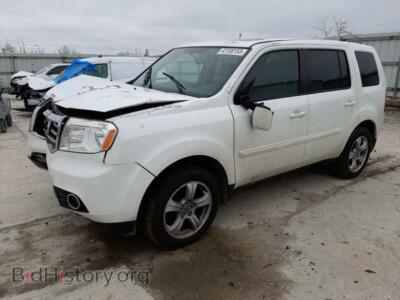 2014 Honda PILOT Pilot Exln, белый — VIN 5FNYF4H77EB016442, Copart