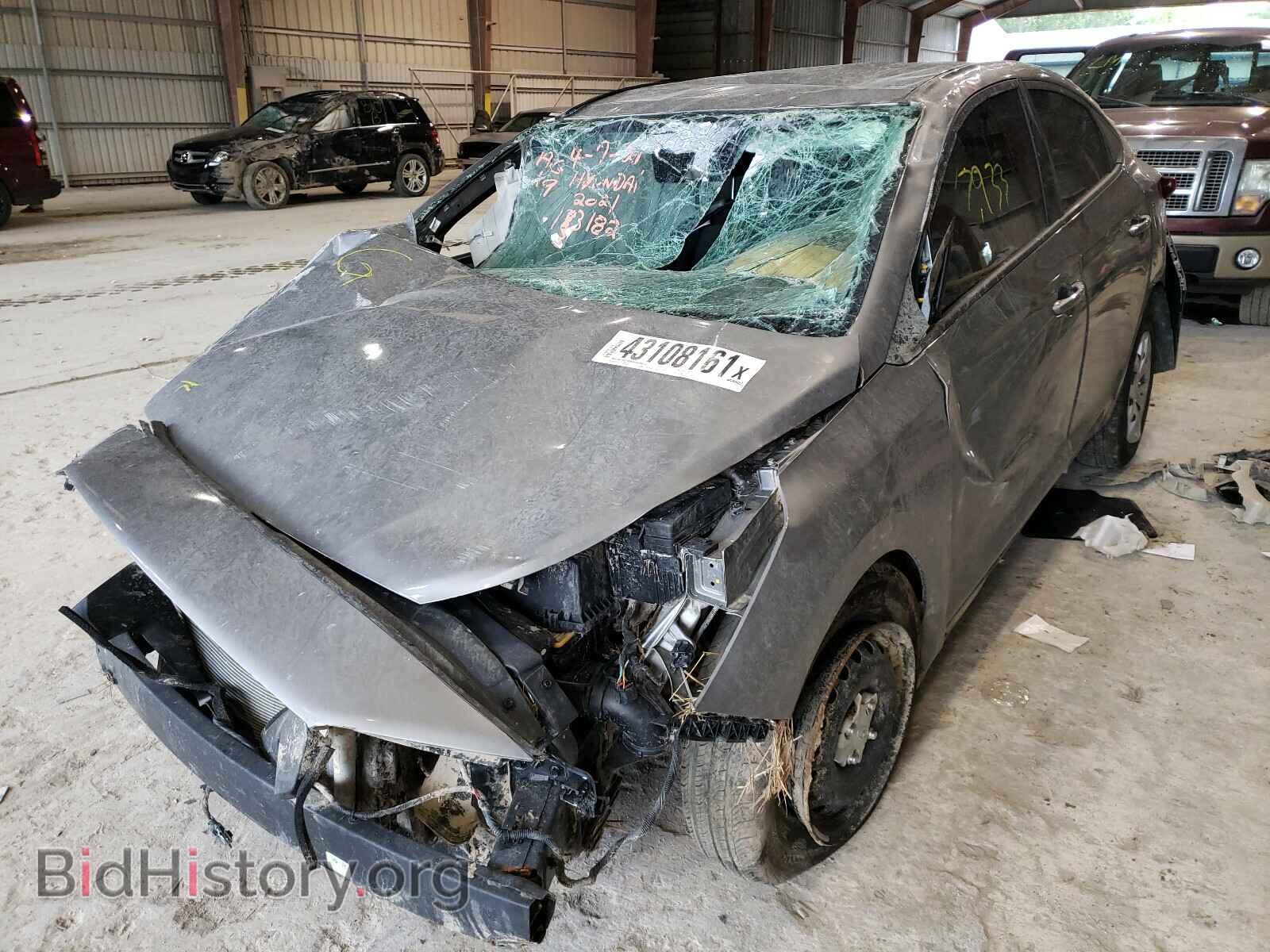 2021 HYUNDAI ACCENT - VIN: 3KPC24A66ME133182 - Фото 2