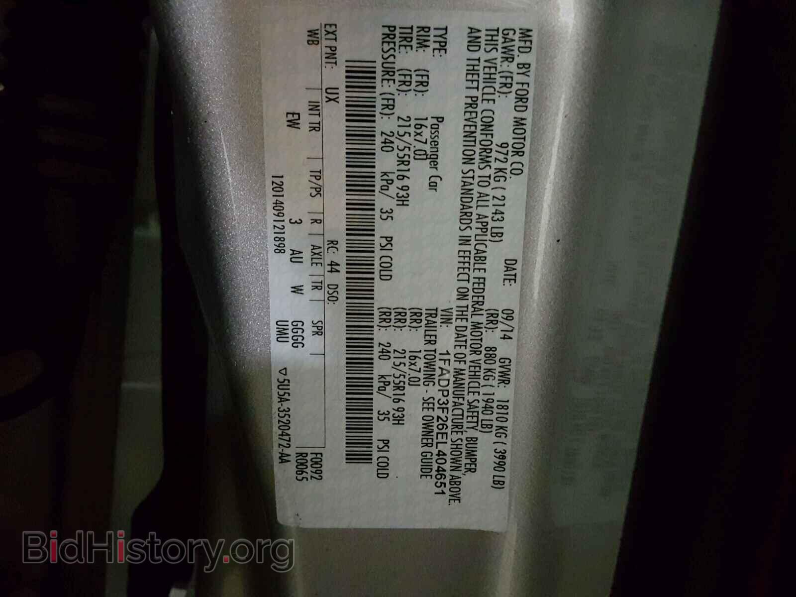 2014 FORD FOCUS - VIN: 1FADP3F26EL404651 - Photo 10