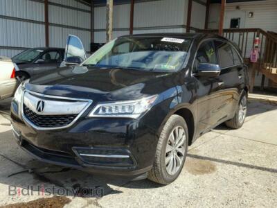 2014 Acura MDX MDX Techno, черный — VIN 5FRYD3H46EB005159, Copart